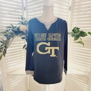GEORGIA TECH YELLOW JACKETS GAMEDAY COUTURE HI/LOW TEE SIZE XS/SMALL